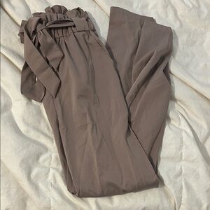 Windsor Taupe Paperbag Waist Pants